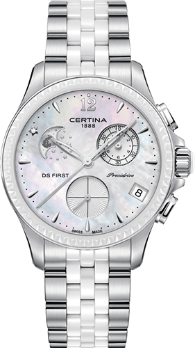 Certina DS First Lady Chronograph Moon Phase Watch Ref. C0302501110600