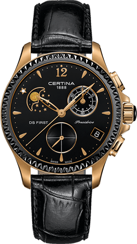 Certina DS First Lady Chronograph Moon Phase Watch Ref. C0302503605600