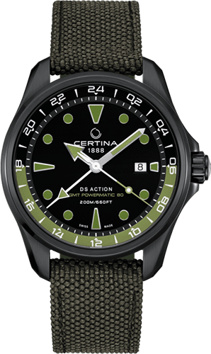 Certina DS Action GMT Powermatic 80 Watch Ref. C0324293805100