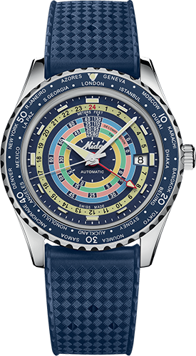 Mido Ocean Star Decompression Worldtimer Watch Ref. M0268291704100