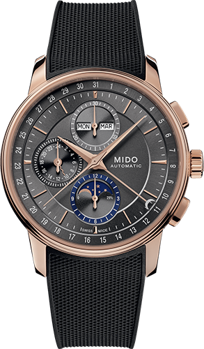 Mido Baroncelli Chronograph Moonphase Watch Ref. M0276253706100