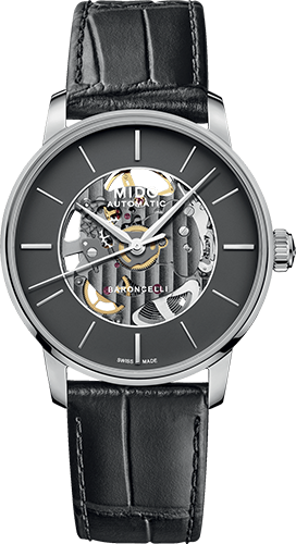 Mido Baroncelli Signature Skeleton Watch Ref. M0374361606100