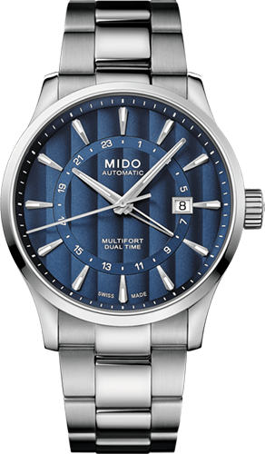 Mido Multifort Dual Time Watch Ref. M0384291104100