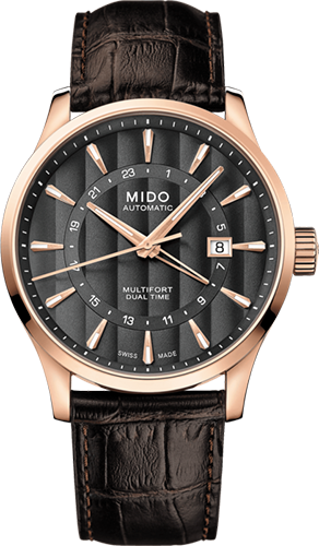 Mido Multifort Dual Time Watch Ref. M0384293606100