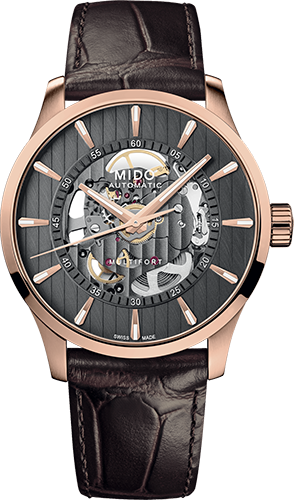 Mido Multifort Skeleton Vertigo Watch Ref. M0384363606100