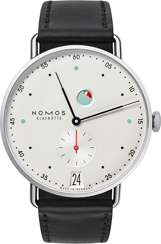 Nomos Glashütte Metro Datum Gangreserve Watch Ref. 1101