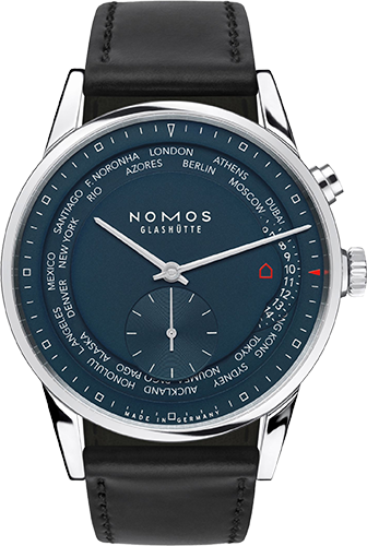 Nomos Glashütte Zürich Weltzeit Watch Ref. 807