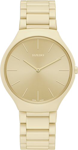 Rado True Thinline Les Couleurs™ Le Corbusier Cream white 32001 Watch Ref. R27090602