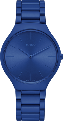 Rado True Thinline Les Couleurs™ Le Corbusier Spectacular ultramarine 4320K Watch Ref. R27092622