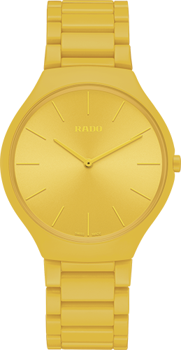 Rado True Thinline Les Couleurs™ Le Corbusier Sunshine yellow 4320W Watch Ref. R27093632