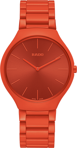 Rado True Thinline Les Couleurs™ Le Corbusier Powerful orange 4320S Watch Ref. R27095652