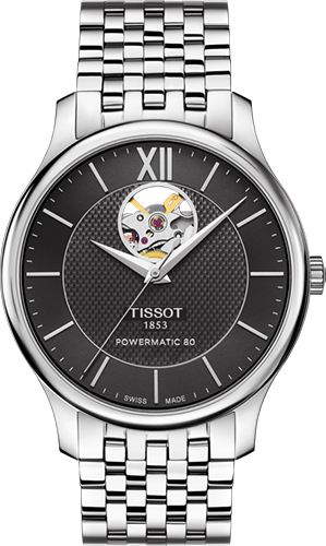 Tissot Tradition Powermatic 80 Open Heart Watch Ref. T0639071105800