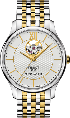 Tissot Tradition Powermatic 80 Open Heart Watch Ref. T0639072203800
