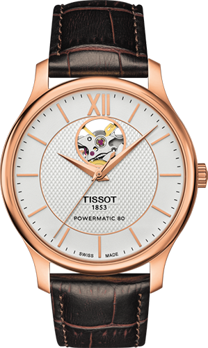 Tissot Tradition Powermatic 80 Open Heart Watch Ref. T0639073603800