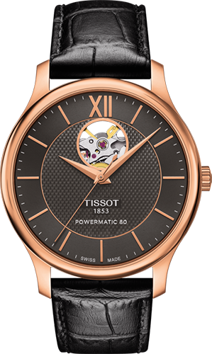 Tissot Tradition Powermatic 80 Open Heart Watch Ref. T0639073606800