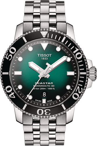 Tissot Seastar 1000 Powermatic 80 Watch Ref. T1204071109101