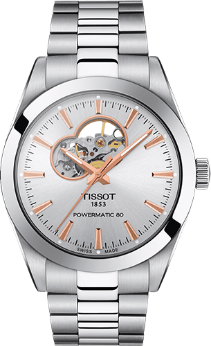 Tissot Gentleman Powermatic 80 Open Heart Watch Ref. T1274071103101