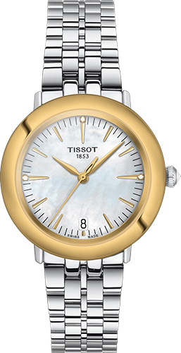 Tissot Glendora 18K Goldlünette Watch Ref. T9292104111601