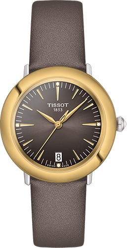 Tissot Glendora 18K Goldlünette Watch Ref. T9292104606600