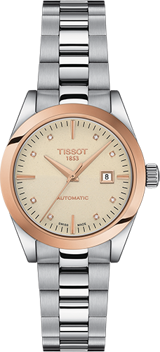 Tissot T-My Lady Automatic 18K Goldlünette Watch Ref. T9300074126600