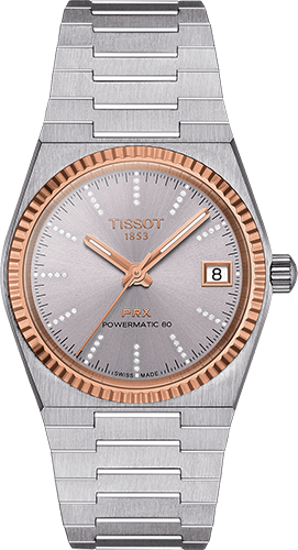 Tissot PRX 35mm Powermatic 80 Steel &amp; 18K Gold Bezel Watch Ref. T9312074133600